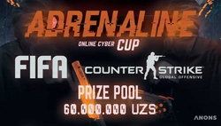 В Узбекистане пройдет онлайн-турнир по киберспорту «Adrenaline Online Cyber Cup»