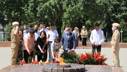 Военно-патриотическая акция «Огонь памяти» в Ташкенте