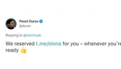 Павел Дуров зарезервировал для Илона Маска Telegram-канал с никнеймом «Илона»