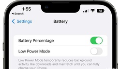 Apple возвращает процент заряда батареи в строку состояния iPhone
