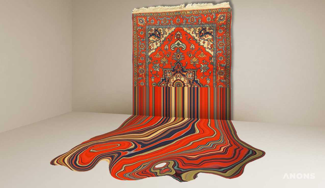 Пиксельные или «стекающие» ковры: невероятные работы азербайджанского художника