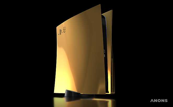 Представлена игровая приставка Sony PlayStation 5 из 24-каратного золота