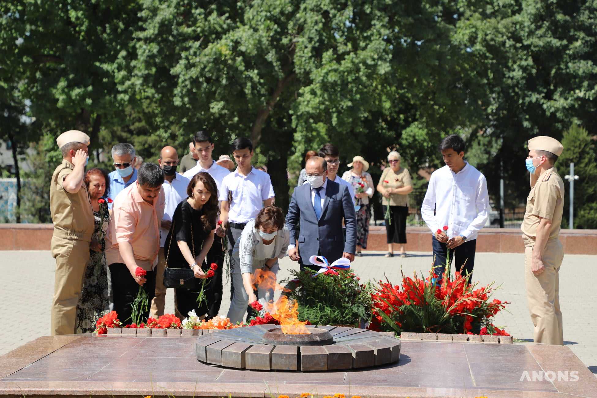Военно-патриотическая акция «Огонь памяти» в Ташкенте