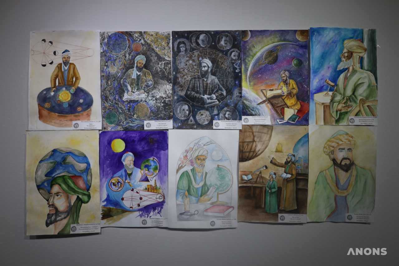Выставка работ участников конкурса «Образ Абу Райхона Беруни глазами молодых художников»