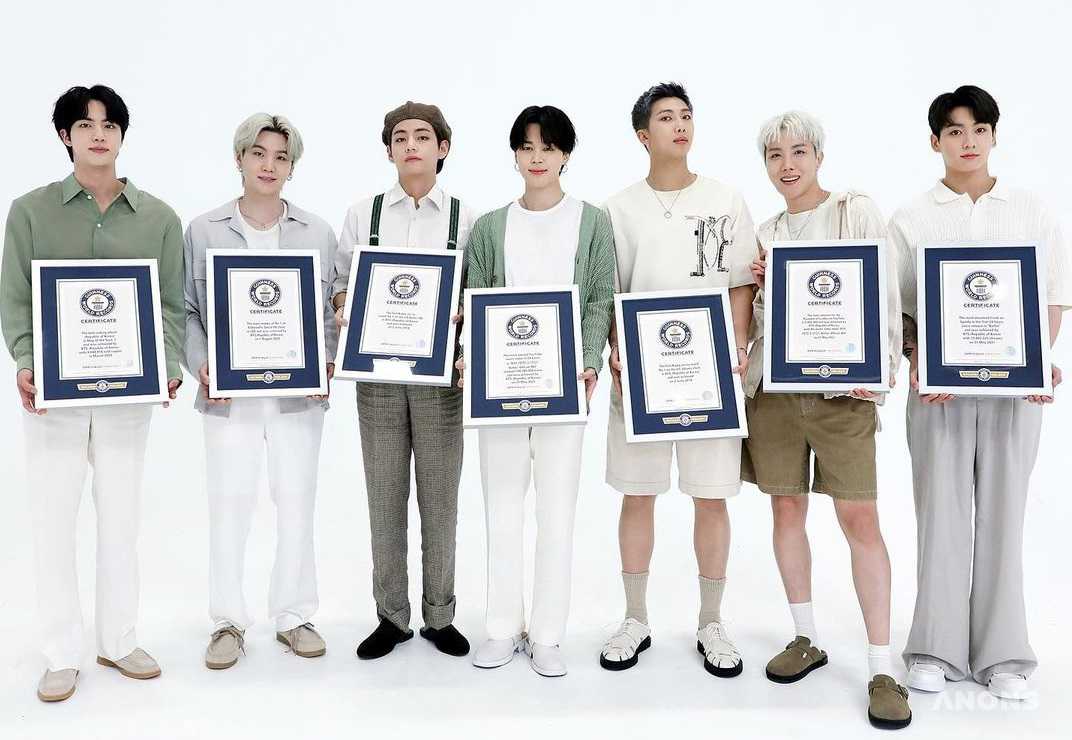 Группа BTS установила три новых рекорда Гиннесса