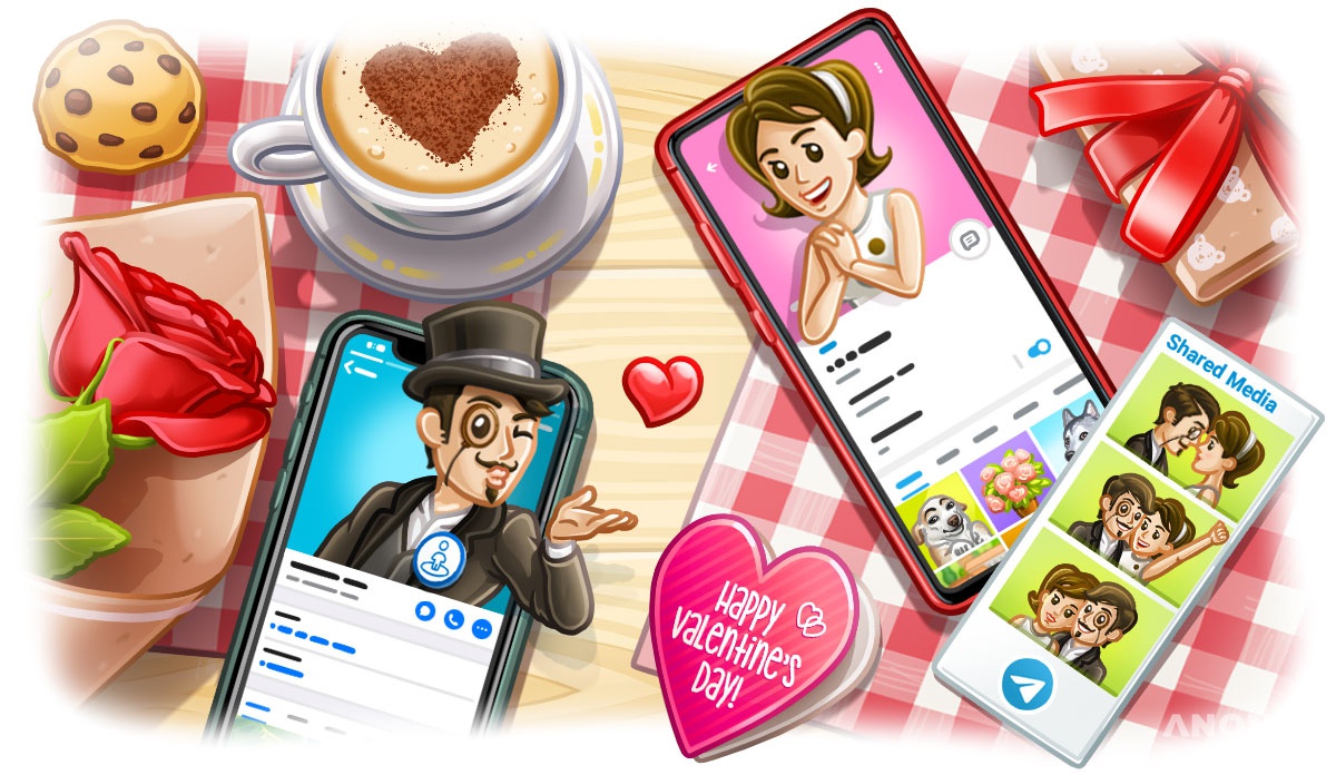 Новое обновление от Telegram ко Дню святого Валентина