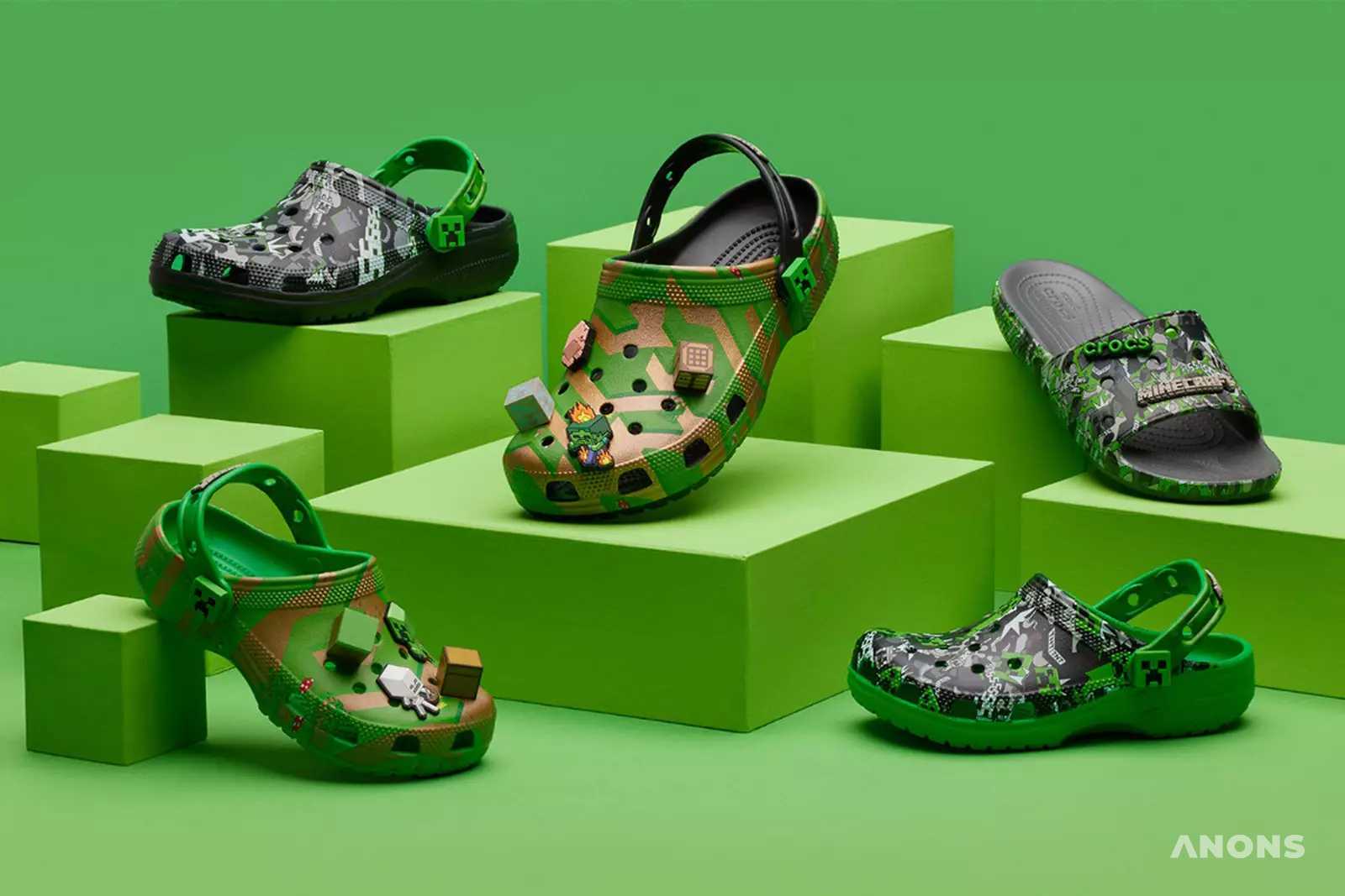 Crocs представила коллекцию обуви в стиле Minecraft