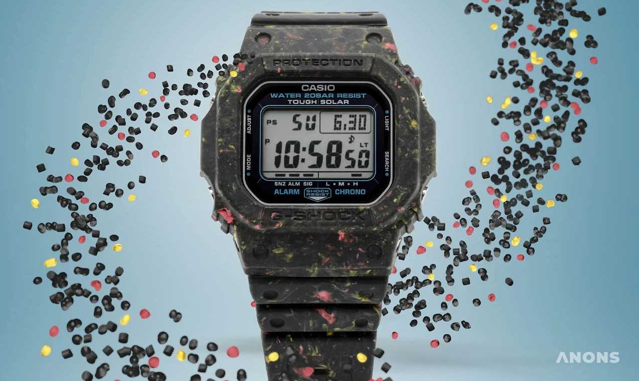 Casio представила часы, созданные из пластиковых отходов