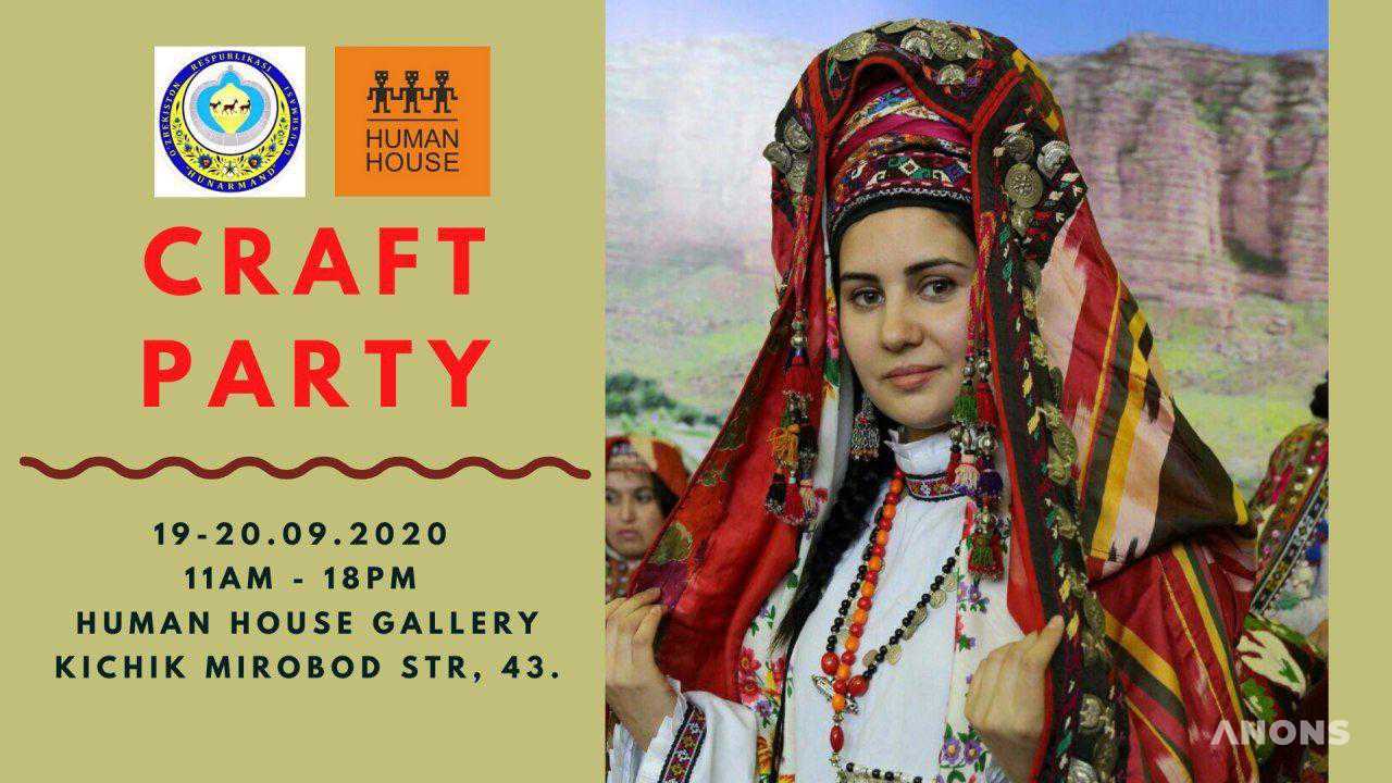 19 и 20 сентября в Human House пройдёт ярмарка мастеров Узбекистана