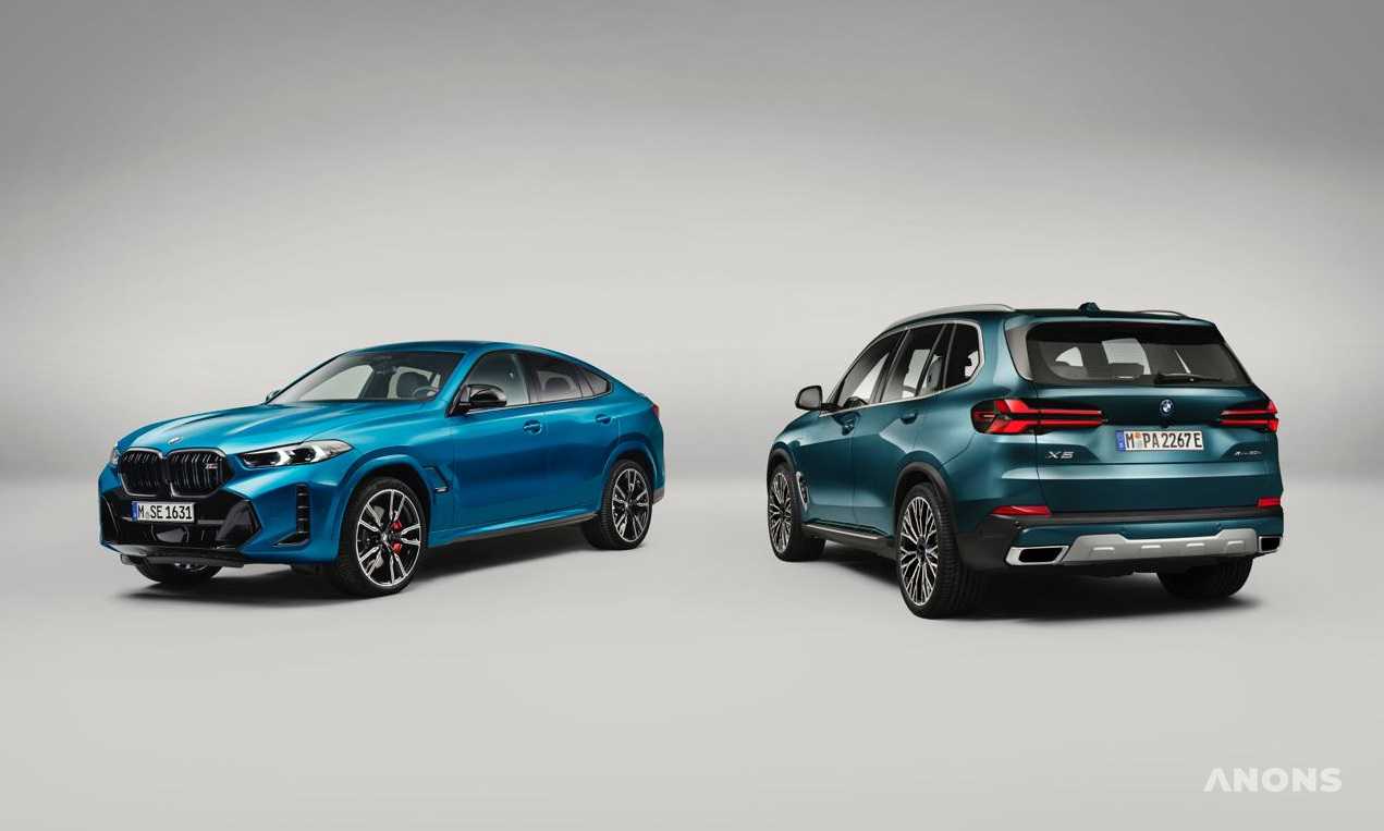 BMW представила обновлённые X5 и X6 – фото