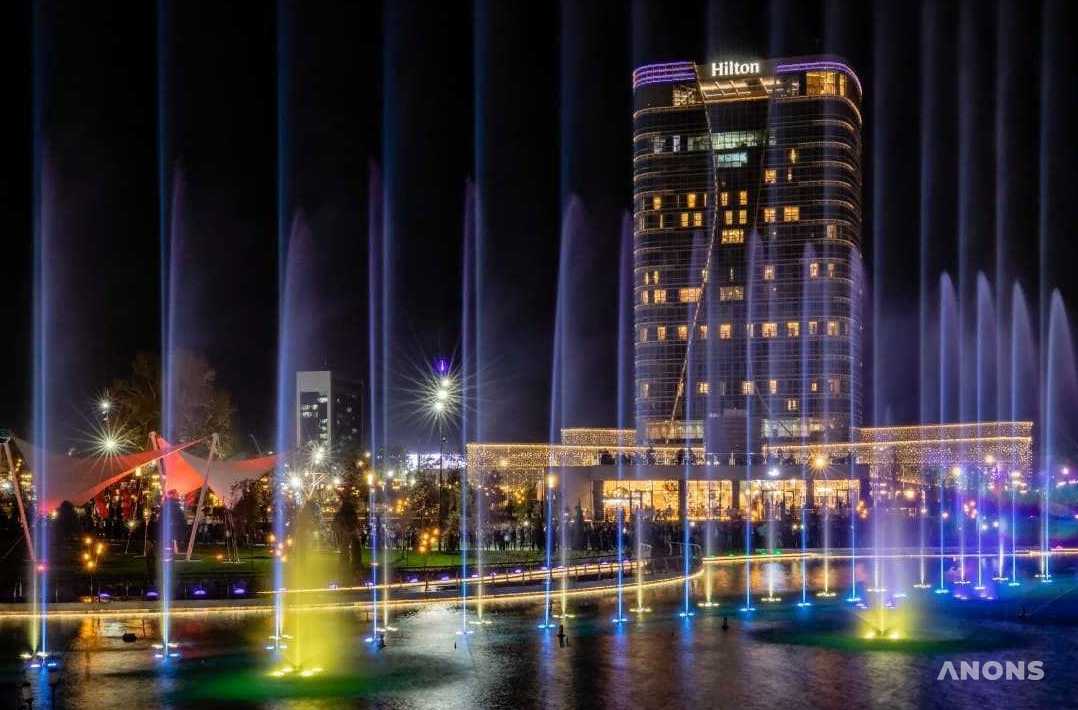 Музыкальный фонтан в парке Tashkent City