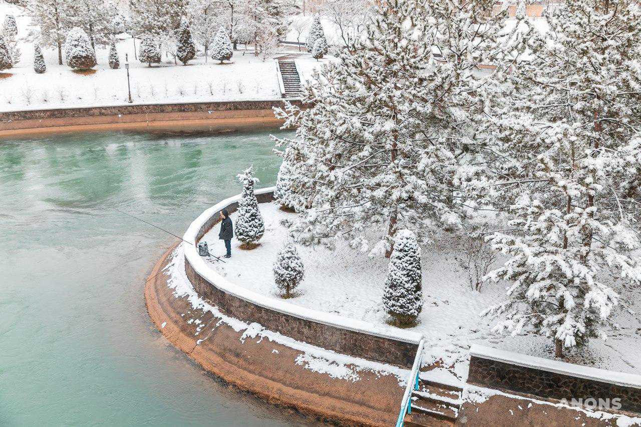 Ташкент замело снегом — фоторепортаж