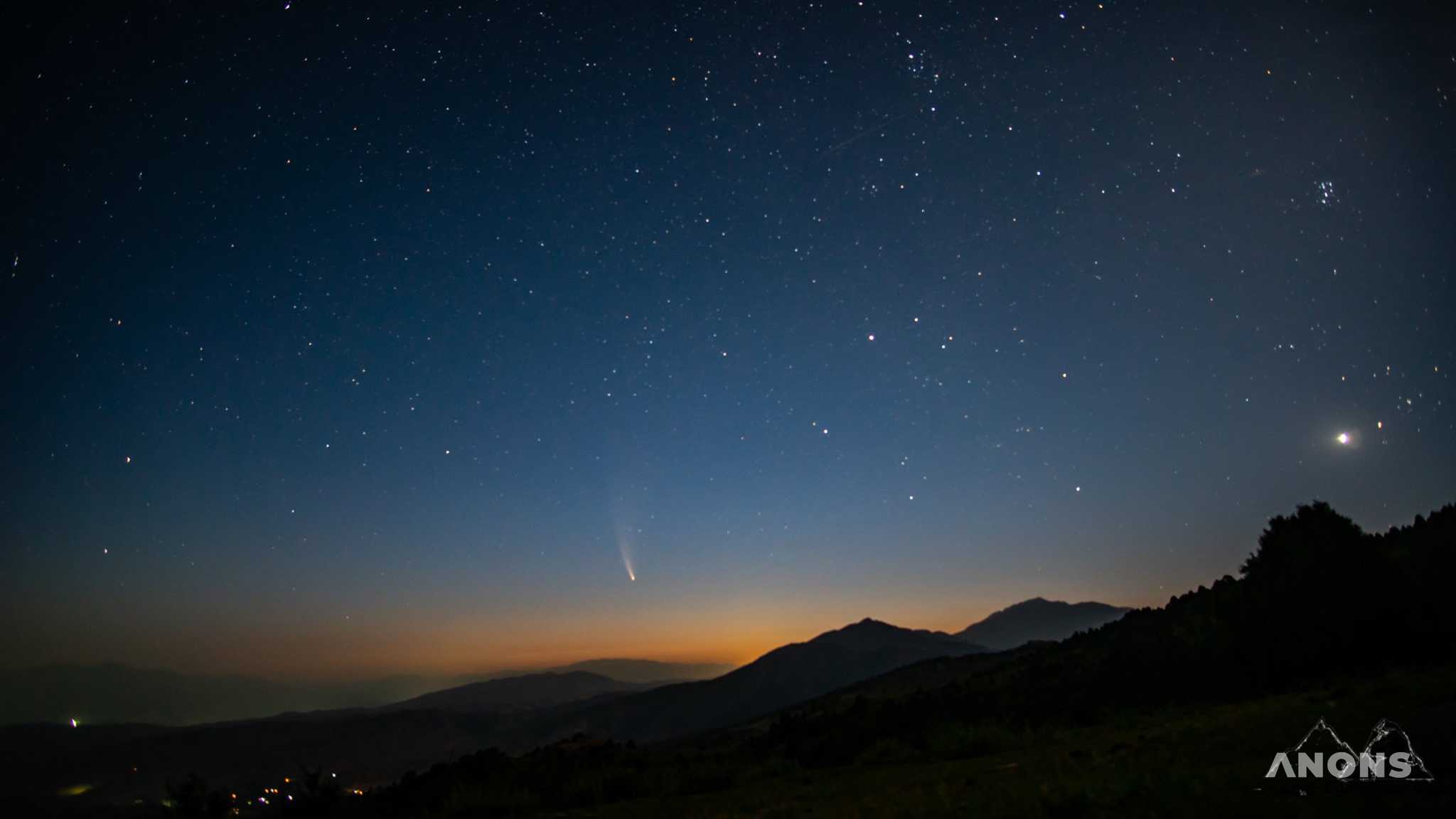 Комета NEOWISE над Узбекистаном - фото