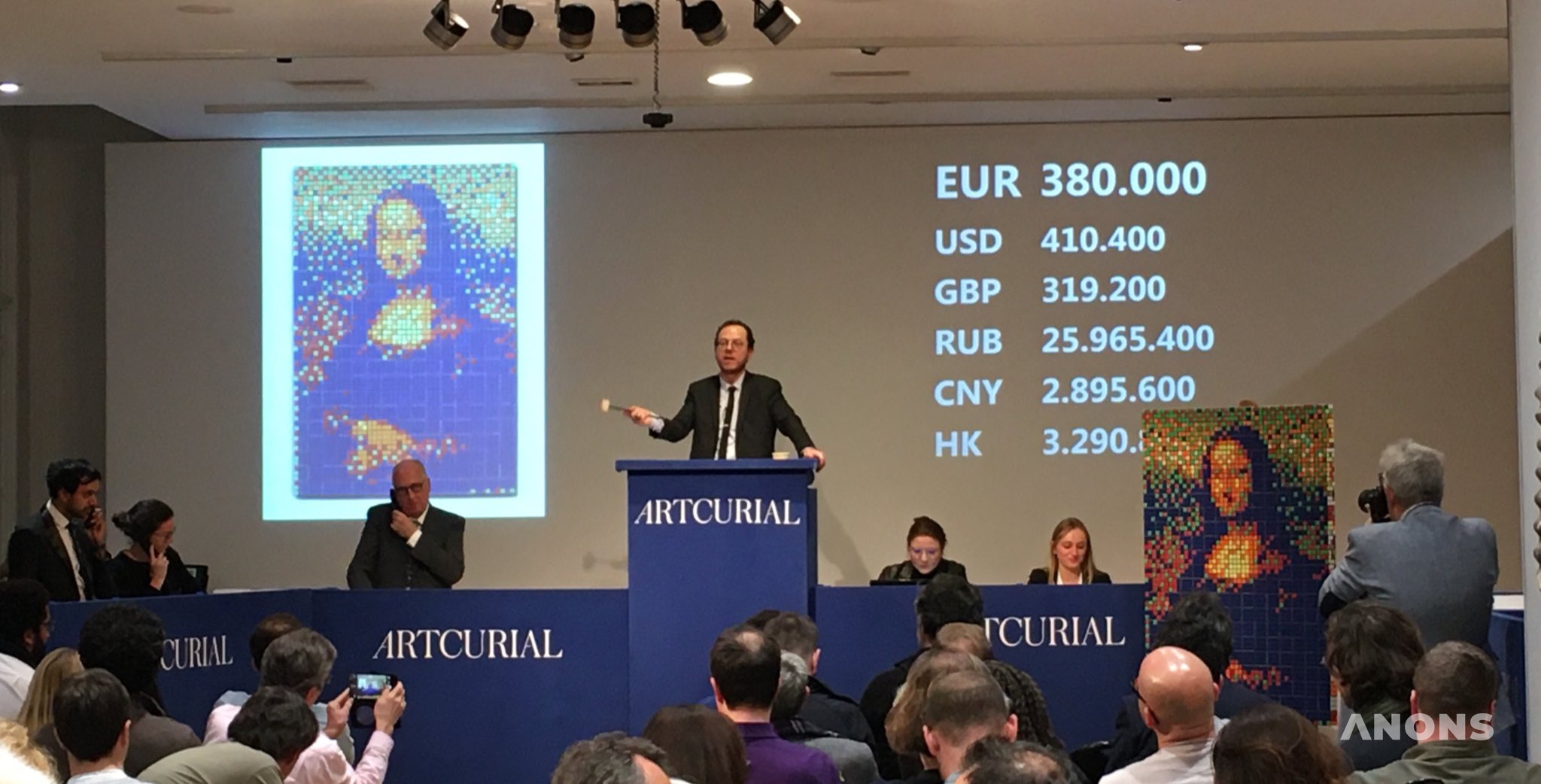 Картина «Мона Лиза» из кубиков Рубика ушла с молотка за $523 000 - фото