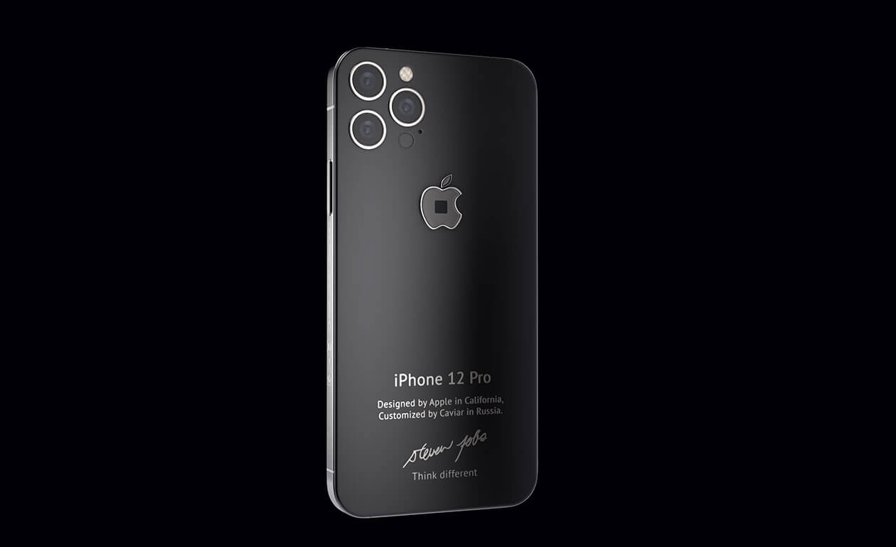 ANONS.uz - Caviar представил iPhone 12 Pro с кусочком водолазки Стива Джобса