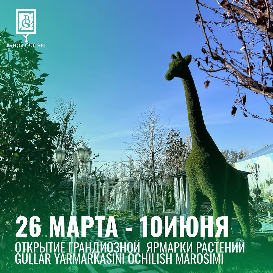 ANONS.uz - Ярмарка растений в Bahor Gullari