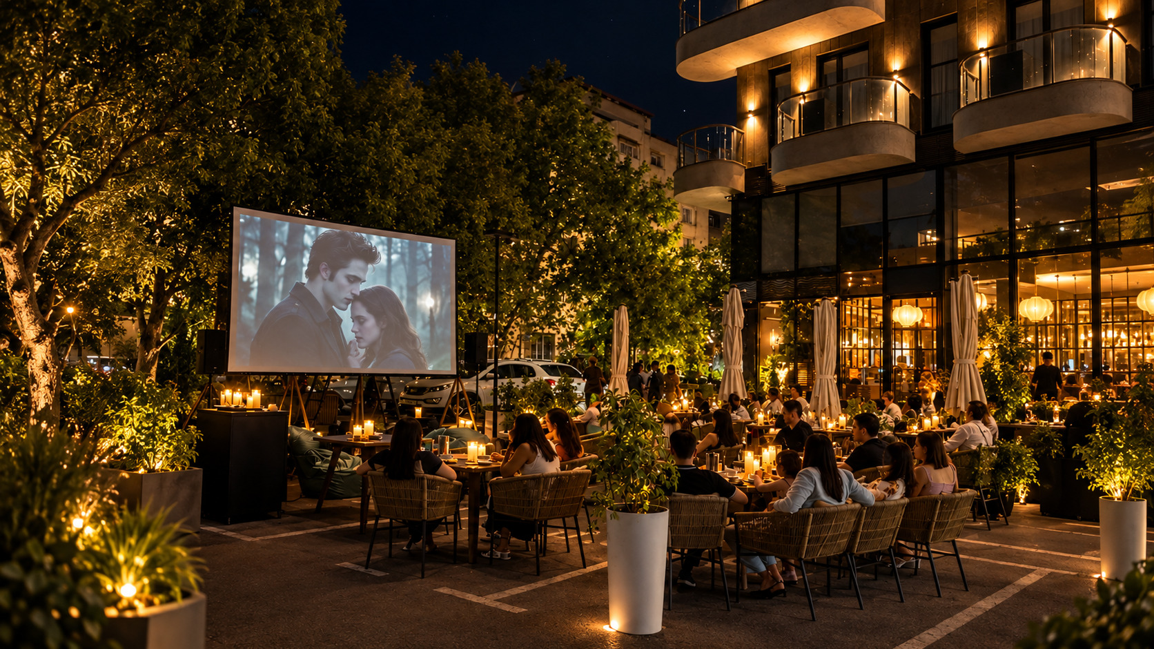 Показ фильма в кафе «Тепло» Parkwood